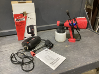 POWERFIST HVLP PAINT SPRAY GUN + JOBMATE CUTOUT TOOL