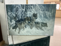CANVAS WOLF PICTURE