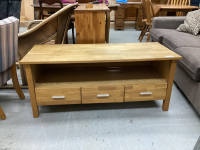 ENTERTAINMENT STAND W/ 3-DRAWERS
