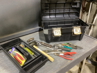 STANLEY TOOL BOX W/ ASSORTED TOOLS