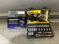 MASTER CRAFT HIGH SPEED DRILL BIT SET + STANLEY SOCKET SET