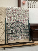 GREENBRIAR DOUBLE MATTRESS AND BOX SPRING, METAL HEAD & FOOT BOARDS WITH METAL FRAME