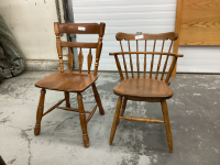 (2) MISMATCHED KITCHEN CHAIRS