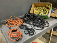 BOX OF EXTENSION CORDS