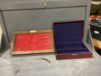 DISPLAY CASE + CUTLERY CASE + ONE JACK KNIFE