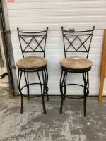 (2) BAR HEIGHT SWIVEL STOOLS
