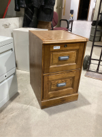 WOOD LEGAL FILING CABINET - 2-DRAWER
