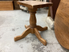 OVAL DINING TABLE-PEDESTAL BASE - 2