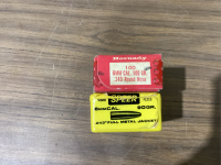 (1) BUNDLE - (2) BOXES - HORNADY + SPEER - 6MM CAL, 100 GRAIN
