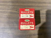 (1) BUNDLE OF (2) BOXES CIL 311 DIAMETER 150 GRAIN PROJECTILES