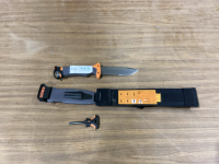 GERBER SURVIVAL KNIFE W/STEEL