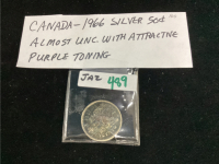 CANADA 1966 SILVER 50 CENT PIECE