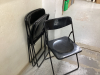 3 FOLDING METAL CHAIRS