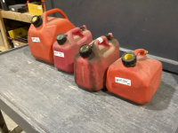 (4) SMALLER JERRY CANS