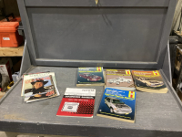BOX WITH AUTO REPAIR MANUALS + MISC MAGAZINES