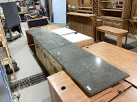 (5) BASE CABINETS W/ ARBORITE COUNTERTOP THAT SITS ON TOP