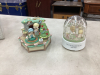 2 PRECIOUS MOMENTS CHRISTMAS GLOBES