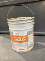 METAL 18.9L PAIL OF ACRYLIC SEALER - PARTIAL PAIL