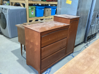 CABINET W/ 3-DRAWERS AND DOOR W/ SHELVES...