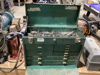 BEACH TOOLBOX WITH TOOLS - SOCKETS, SCREWDRIVERS, PLIERS