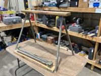 (2) HOME MADE SAW HORSES
