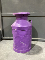 MILK CAN - PAINTED PURPLE