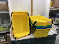 7 GROCERY BINS WITH STRAPS