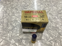 25 LIVE ROUNDS IMPERIAL 12G 2 3/4 7.5 SHOT - PAL TO PURCHASE