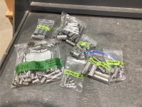 SMALL BOX OF VARIOUS SOCKETS & 3/8" RATCHET -METRIC & STANDARD