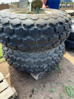 Two combine tires