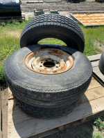 Three mismatched tires