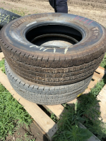Two Firestone truck tires