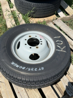 New trailer tire on Steel Dooley rim