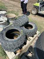 Pallet of four Quad tires