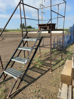 Set of steel stairs