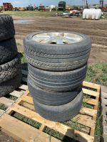 Set of four tires on Honda rims