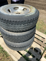 Three Kumo light truck tires
