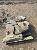 Pallet of flat rock