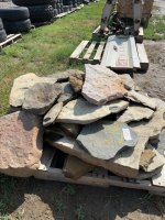 Pallet of mixed flat rock
