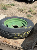 Implement rim and tire