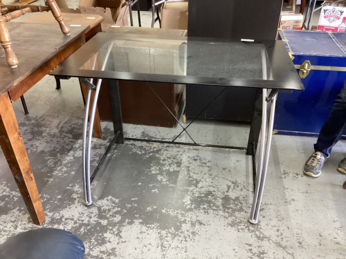 GLASS TOP DESK