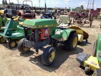 JD 314 GARDEN TRACTOR W/ ROTOTILLER & MOWING DECK