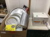 2 BOXES - TINFOIL PANS, GARBAGE BAGS