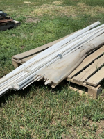Pallet of vinyl molding, and track