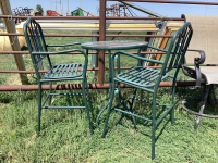 BAR HEIGHT PATIO TABLE W/ (2) CHAIRS