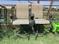 (2) BAR HEIGHT SWIVEL PATIO STOOLS