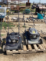 (2) GAS PUSH MOWERS - ONE IS YARDWORKS
