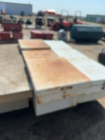 Steel bat wing cross box