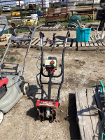 SMALL YARD MACHINE GAS ROTOTILLER