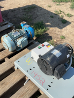 5 hp three phase motor and pump also three phase motor and switch box
